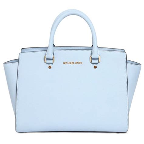 michael kors tasche blau hellblau|Women's Blue Designer Handbags .